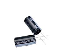 5 condensadores electrolíticos de larga duración, 35 V, 4700 UF, 4700 UF35 V, tamaño 18 x 35/40