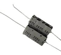 5 condensadores electrolíticos polarizados axialmente, 250 V, 10 UF, 10 x 20 mm Capacitance Meters