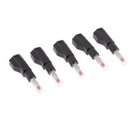 5 conectores banana de 4 mm para sondas de prueba, conector medidor de instrumentos, negro, 600 V