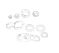 5 conectores de manguera for bomba de aire de acuario, rosca hexagonal, PP, M5-M16 mm, G1/8"-G1", for tubería de riego(5pcs M6)