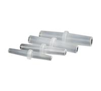 5 conectores de PP de igual diámetro exterior de 3 a 6 mm for acuario, bomba de aire, juntas de aireador, adaptador directo for riego por goteo.(6mm Flat Mouth)