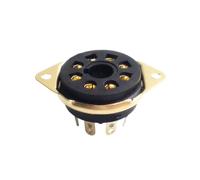 5 Conectores Octales de 8 Pines para Tubos de Vacío de Alta Calidad para KT66, KT88, 6SL7, 6SN7, 6V6, 5AR4/GZ34. Uso Duradero B.