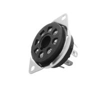 5 Conectores Octales de 8 Pines para Tubos de Vacío de Alta Calidad para KT66, KT88, 6SL7, 6SN7, 6V6, 5AR4/GZ34. Uso Duradero A.