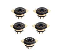 5 Conectores Octales de 8 Pines para Tubos de Vacío de Alta Calidad para KT66, KT88, 6SL7, 6SN7, 6V6, 5AR4/GZ34. Uso Duradero B.