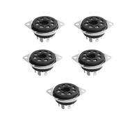 5 Conectores Octales de 8 Pines para Tubos de Vacío de Alta Calidad para KT66, KT88, 6SL7, 6SN7, 6V6, 5AR4/GZ34. Uso Duradero A.