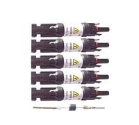 5 conectores solares de diodo de 10 A, 15 A, 20 A, 30 A, CC para sistema fotovoltaico, conexión paralela, protección antirreflujo (30 A, 5 unidades)