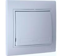 5 CONMUTADOR Interruptor 10AX 250V Serie Europa 50AX 250V Interruptor de Pared Interior, Fácil de Instalar, Incluye Marco, Tapa y Mecanismo