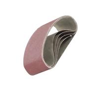 5 correas de lijado abrasivas de 65 x 410 mm, correa de óxido de aluminio rojo for pulido de hojas de carpintería de metal(60)