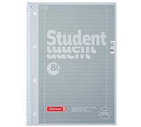 5 cuadernos de Brunnen A4 plateados, LIN. 27