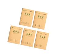 5 cuadernos de escritura de 4, 92 x 6, 89 pulgadas con 16 hojas cada uno para papel educativo de matemáticas chinas