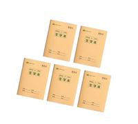 5 cuadernos de escritura de 4, 92 x 6, 89 pulgadas con 16 hojas cada uno para papel educativo de matemáticas chinas