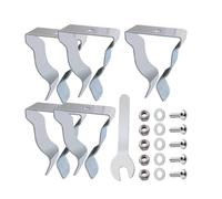 5 cubiertas de pozo de ventana con resorte de salida con tornillos para instalar la cubierta de retención del sótano para instalar el clip de retención