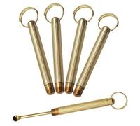 5 Cucharas para Rapé, Herramienta De Cera, Cubierta para Llavero, Cucharas Medicinales Portátiles, Cuchara para Llenar Viales, Medicina, Sal, Hierbas, Llavero Colgante con Orificio para Colgar