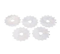 5 cuchillas de corte giratorias de 45 mm con borde de ganchillo y 15 dientes
