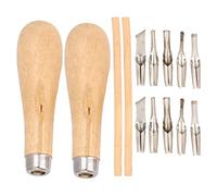5 Cuchillas de Grabado de Cortador de Linóleo Juego de Herramientas de Tallado de Madera con Estuche de Almacenamiento para Bloques de Impresión de Artesanía de Arte de Bricolaje