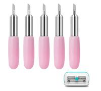 5 cuchillas de repuesto premium para Cricut Joy - Juego de accesorios originales con carcasa, cuchillas de corte extra finas de acero de tungsteno, corte central y hoja de corte fino para plotter de