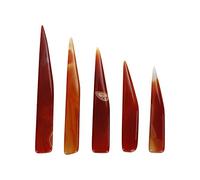 5 Cuchillos de ágata, Pulido de ágata, Cuchillo de Pulido, ágata, Oro, Plata, Joyería, Arcilla, Herramienta para Hacer Joyas, para Hacer Joyas de Oro Y Plata(rojo)