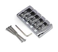 5 Cuerdas Puente Hardtail Bass Bridge Saddles 5 Saddle Hardtail Zincs Aleaciones Tailpiece Tail Puente Bajo Puente Bajo Conjunto Puente Bajo