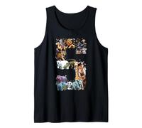 5º Cumpleaños 5 Años Zoológico Animales Vida Silvestre Safari Selva Camiseta sin Mangas