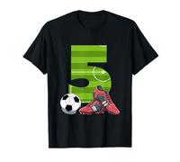 5 Cumpleaños Fútbol Primer Cumpleaños Fútbol Niños Camiseta