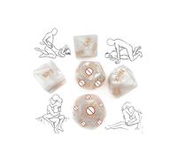 5 Dados Blancos Multiusos para Inspirar Juegos Deportivos, Divertidos Regalos NavideñOs-Q