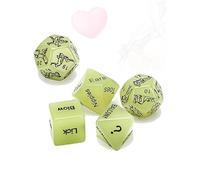 5 Dados Brillantes, Brillantes por La Noche, Accesorios De Fitness para Ajedrez Y Juegos De Mesa - H6