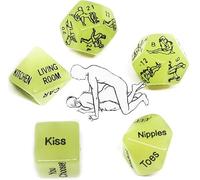 5 Dados Verdes, Preciosa Noche, Tallado Patrones De AccióN Clara, Tablero De Ajedrez Y Accesorio De Juego Tarjetas De ColeccióN, Regalos De Pareja -Es-K32