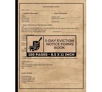 5-Day Eviction Notice Form Book: Notice to Pay Rent & Vacate Form | Landlord to Tenant Notice to Quit | 50 Forms