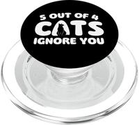 5 De 4 Gatos te ignoran - Gato Mamá Gato Papá PopSockets PopGrip para MagSafe