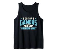 5 de Cada 4 Jugadores Dicen un Juego más - Funny Gamer Gaming Camiseta sin Mangas