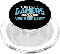 5 de Cada 4 Jugadores Dicen un Juego más - Funny Gamer Gaming PopSockets PopGrip para MagSafe