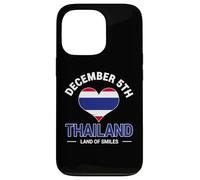 5 de diciembre Tailandia Día Nacional Tailandés de la Tierra de Las Sonrisas Carcasa para iPhone 13 Pro