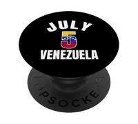 5 de julio Jersey Día de la Independencia de Venezuela PopSockets PopGrip Adhesivo