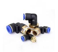 5 de rosca macho métrica M6, M8, M10, M12, M14, M16 y M18 (4 mm, 6 mm, 8 mm, 10 mm y 12 mm) for conexión rápida neumática Touch.(6mm-M12x1.75 5PCS)