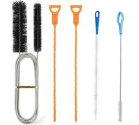 5 desatascadores de drenaje y herramienta limpiadora, desatascador multifuncional para fregadero y ducha, herramienta de limpieza de fontanería para baño, cocina y agujeros de enchufe