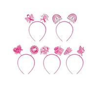 5 diademas de concienciación sobre el cáncer de mama, accesorios para el cabello para festivales internacionales del Día del Amor de los senos, actividades sociales, mamas, cánceres, sobrevivientes