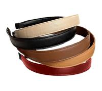 5 diademas de cuero para mujer, 5 colores, casuales, de moda, pulgadas, fáciles de combinar para el día a día para mujeres