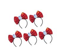 5 diademas de lentejuelas ligeras para mujeres, niñas, niños, Navidad, cumpleaños, etc