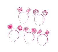 5 diademas decorativas para el Día del Amor Internacional, tela no tejida suave para mujeres, eventos sociales, reuniones internacionales, Día del Amor