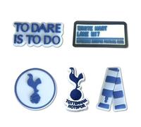 5 dijes de cocodrilo de fútbol | Hotspur Fan Shoe Charms - PVC impermeable Premium Clog accesorios para niños, hombres y mujeres, novedosos dijes deportivos de regalo