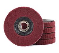 5 discos de fibra de nailon de 115 mm for pulir, estropajo de grano 320, discos de pulido abrasivos for amoladora angular de 4,5 x 7/8 pulgadas, acabado de superficie de madera de acero inoxidable de