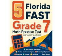5 District of Columbia DC CAPE Grade 7 Math Practice Tests: Proven Practice for Top Scores with Detailed Explanations