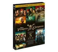 5 DVD PIRATAS DEL CARIBE - LA SAGA COLECCIÓN COMPLETA caja nuevo sellado