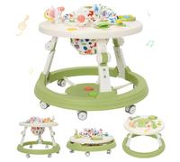 5 en 1 Andador Bebes,Pedalera musical,Se Convierte en Una Mesa Para Bloques de Construcción,Altura Ajustable y Plegable,Apto Para Bebés de 6 Meses en Adelante Que Están Aprendiendo a Caminar