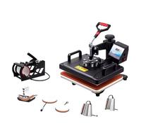 5 En 1 Combo Machine De Prensa Térmica Muntifuncional Transferencia Impresora Sublimación Para La Placa Del Sombrero T - Camisa,para bricolaje en casa