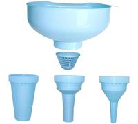 5 en 1 embudo de cocina de plástico con filtro de malla para aceite de vino y conservas de frutas, diseño compacto para cocinar en casa