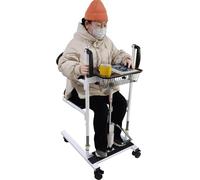 5 en 1 Hidráulico Paciente Lift Transfer Aid 20 cm Elevador hidráulico Senior Lift for Disabled People, Bed Chest of Drawers with 180° Split Seat, Wheelchair Lift Shower Chair, Carga 150 kg