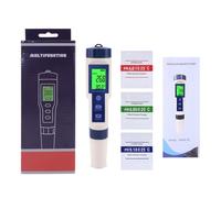 5 En 1 Monitores De Agua Analizadores Probador Calidad Medidor Digital TEMP 0-14PH Rangos Medición Con Probador Acuario Retroiluminado