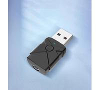 5 en 1 USB Bluetooth 5.4 Receptor Transmisor Adaptador de Audio Inalámbrico Tarjeta de Sonido 3.5 mm Aux Música para TV Ordenador Coche Altavoz PC