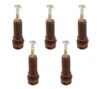 5 enchufes cilíndricos de entrada y salida de 6,35 mm, 1/10.2 cm para bajo eléctrico, enchufe de salida de clavija de extremo duradero